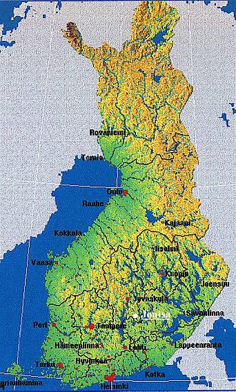 Map of Finland